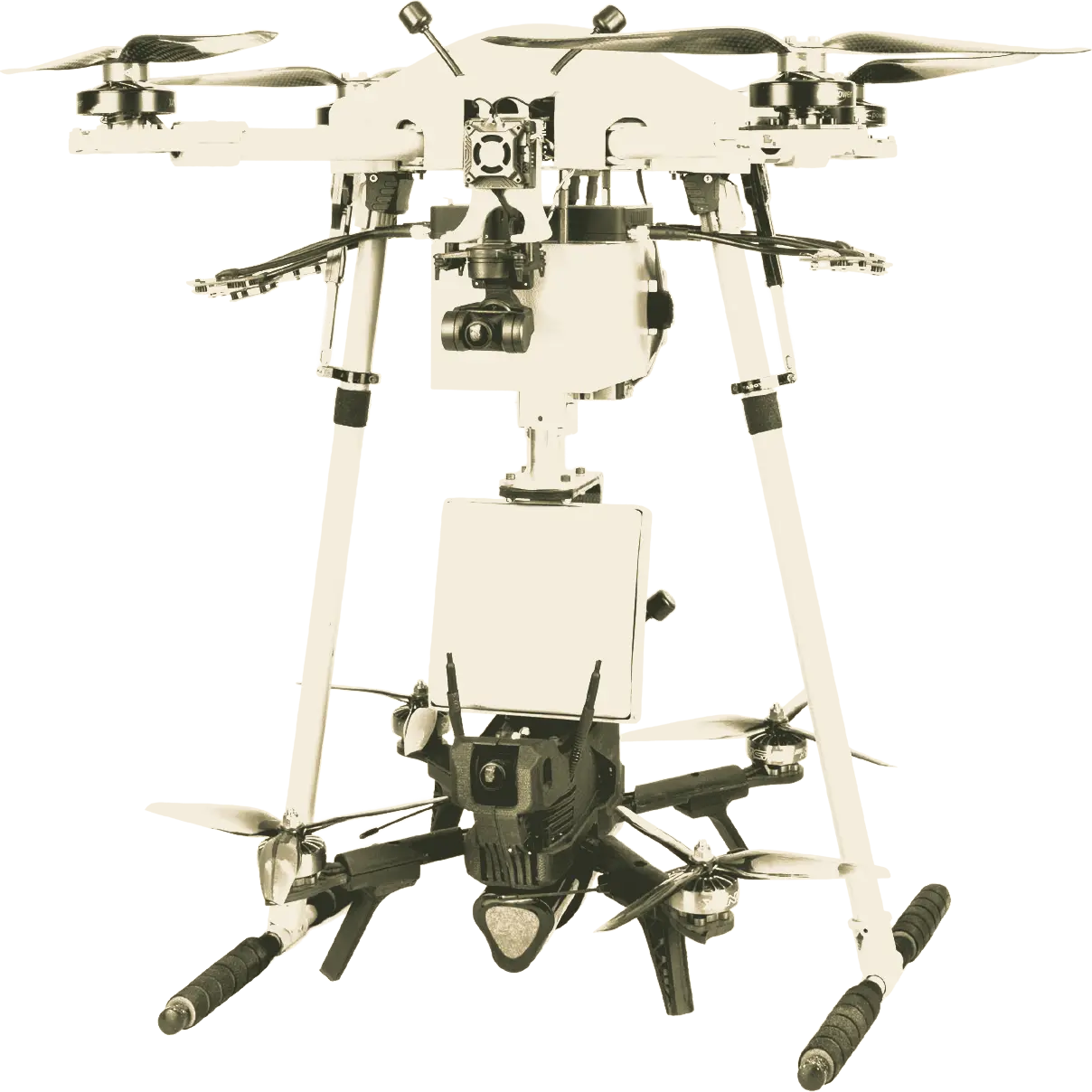 LIFTRON carrying a smaller drone below it
