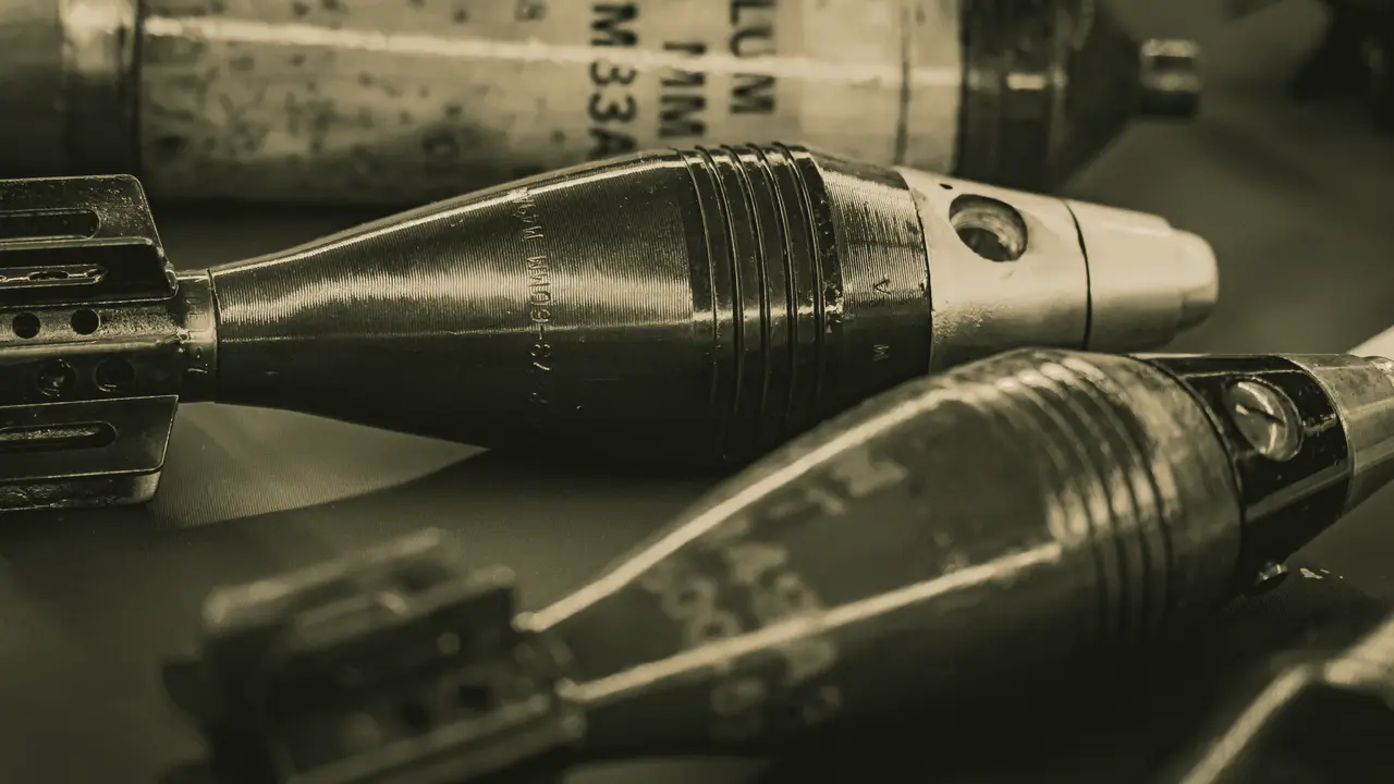 Mortar rounds, close up