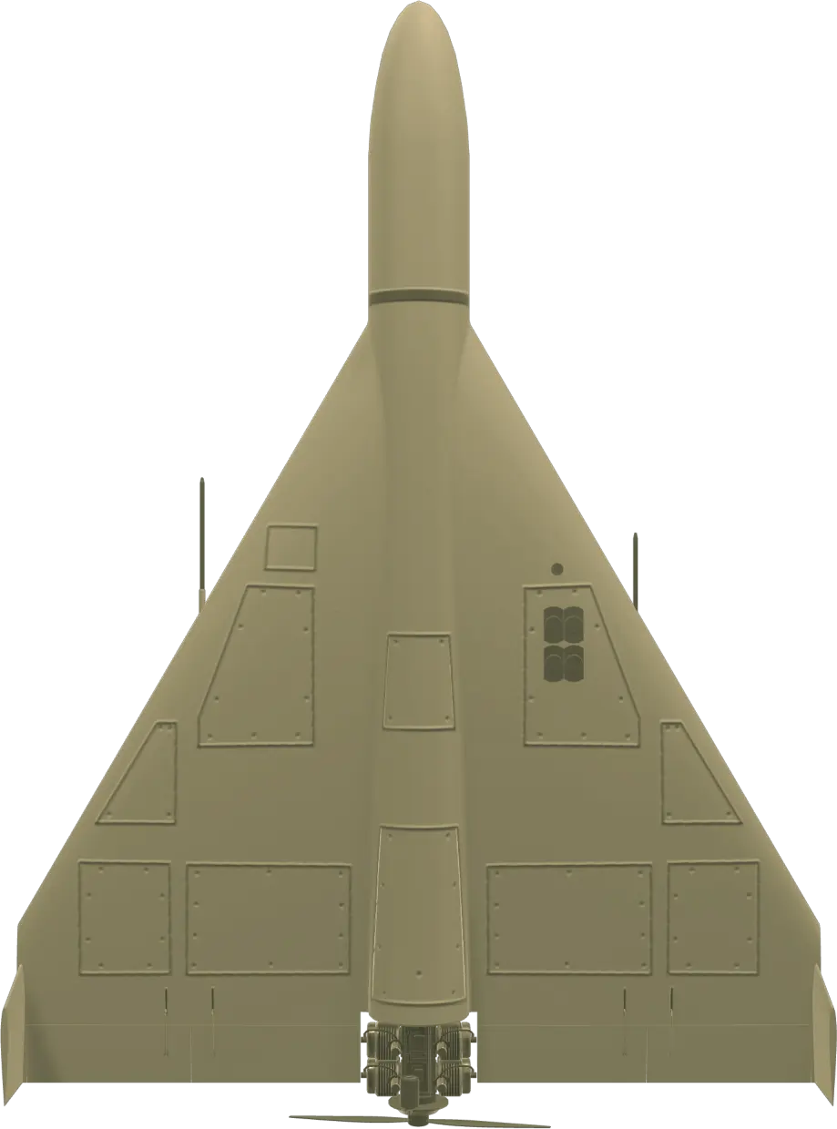 SPEAR 200 long-range loitering munition, seen from above