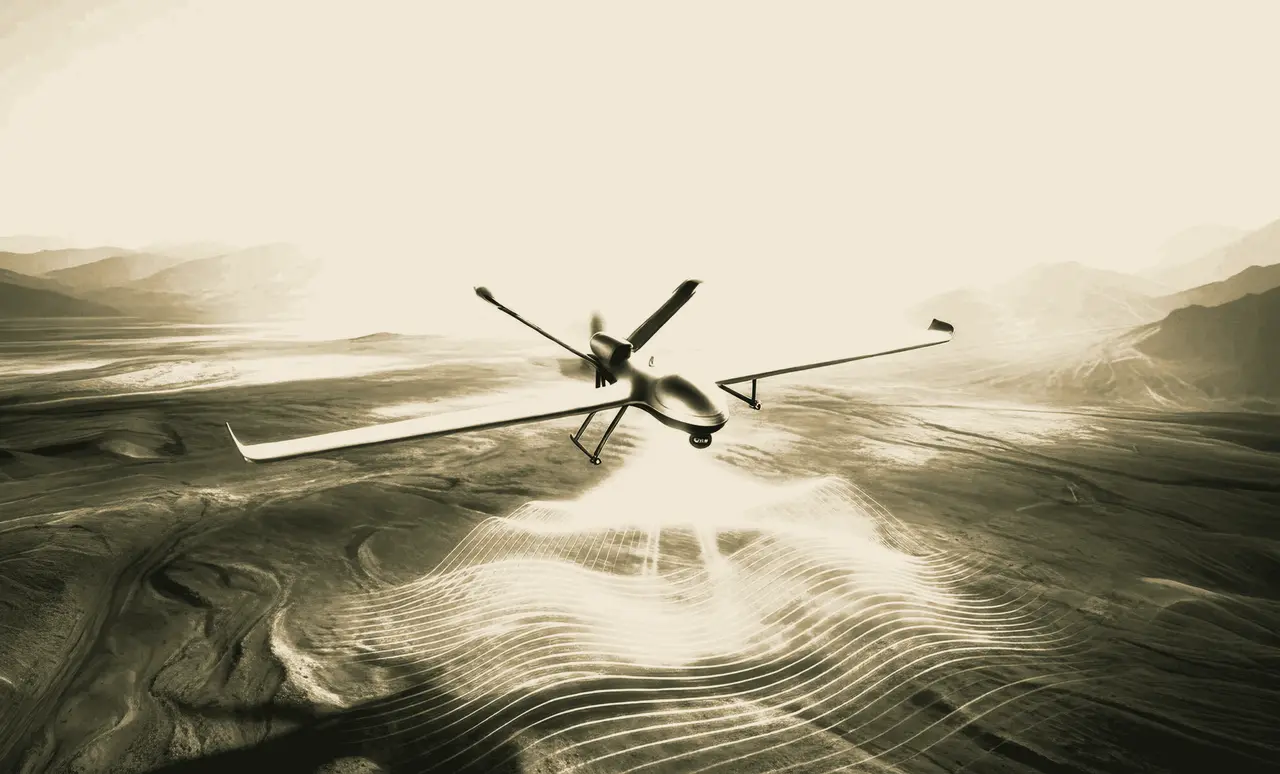 Drone navigating without satellite positioning over open ground